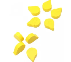 Tout Pour le Jeu Jeton feuille goutte huile jaune -14 x 10 x 4 mm