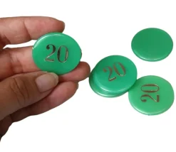 Tout Pour le Jeu Jeton numéroté nacré 32 mm numéro 20