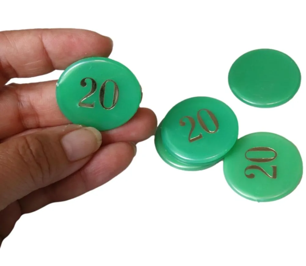 Tout Pour le Jeu Jeton numéroté nacré 32 mm numéro 20