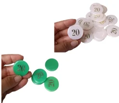 Tout Pour le Jeu Jeton numéroté nacré 32 mm numéro 20