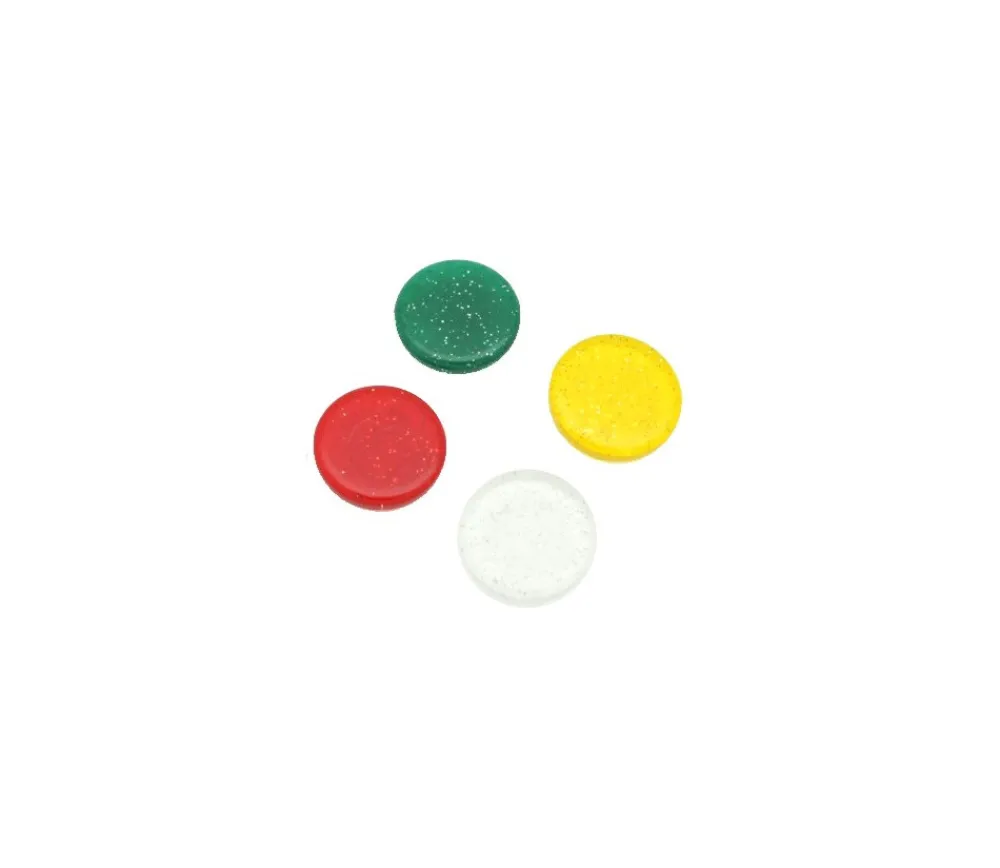 Tout Pour le Jeu Jeton pailleté épais 25 x 5 mm galet rouge