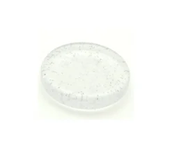 Tout Pour le Jeu Jeton pailleté épais 25 x 5 mm galet blanc transparent