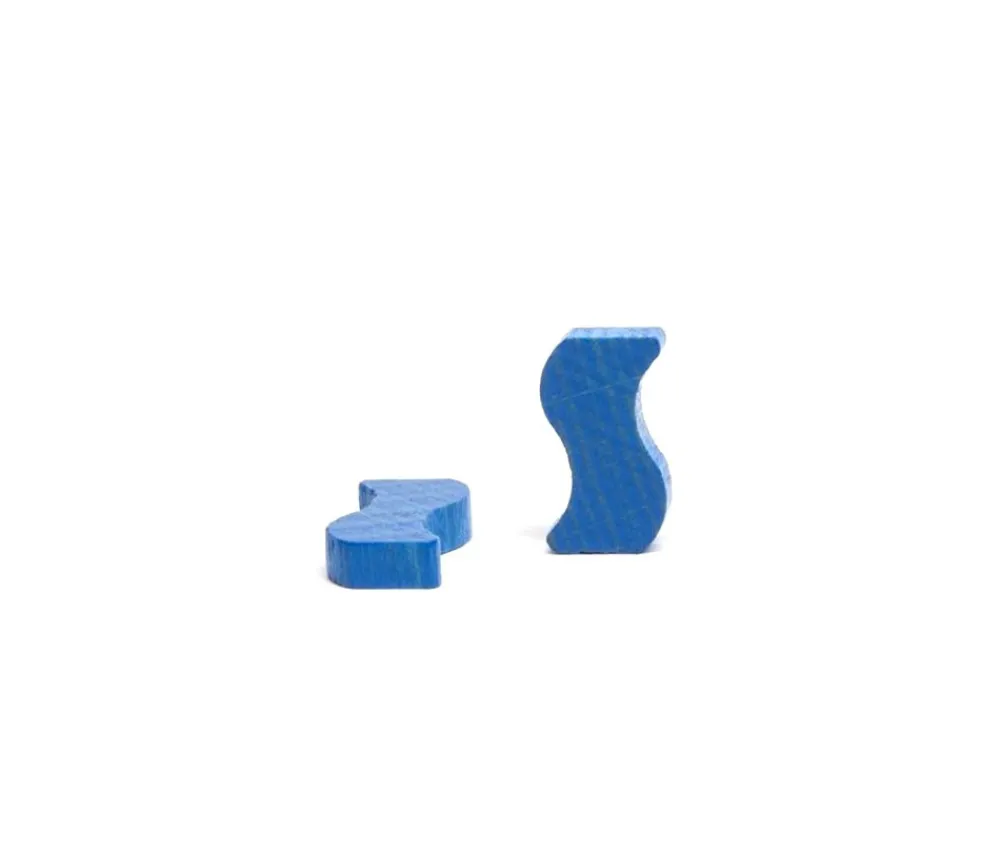 Tout Pour le Jeu Jeton vague bleue 20 x 10 x 4 mm