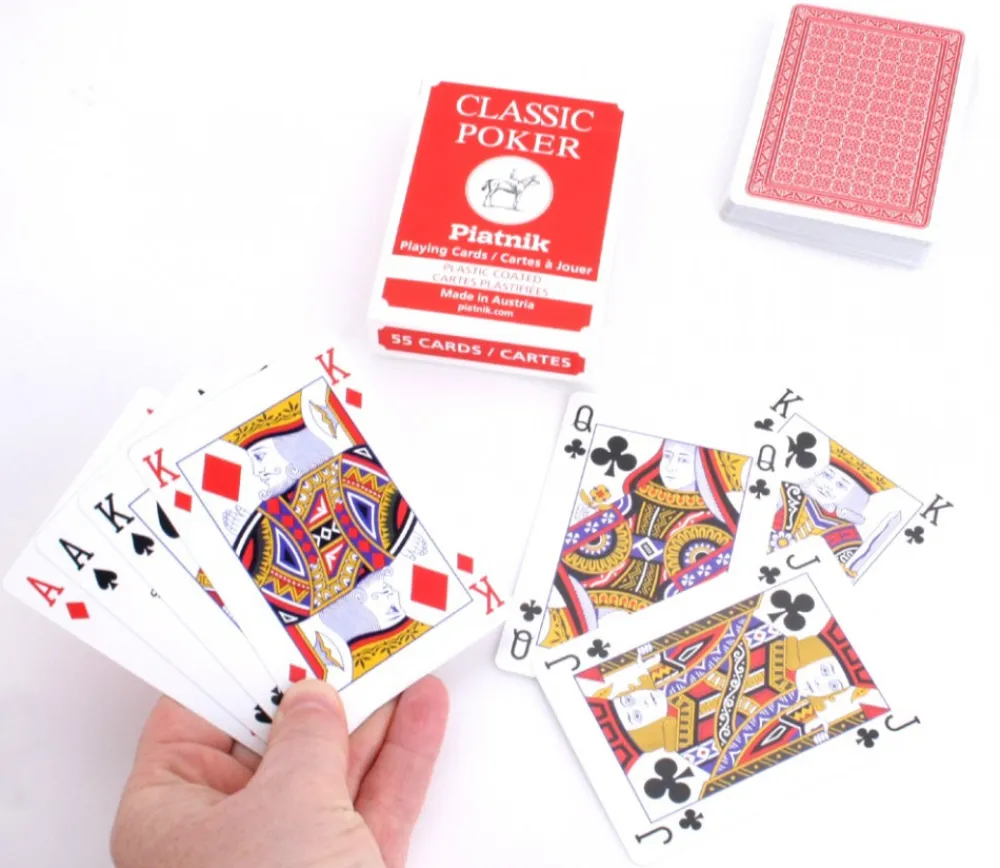 Tout Pour le Jeu Jeu 54 cartes à jouer poker rouge classic piatnik
