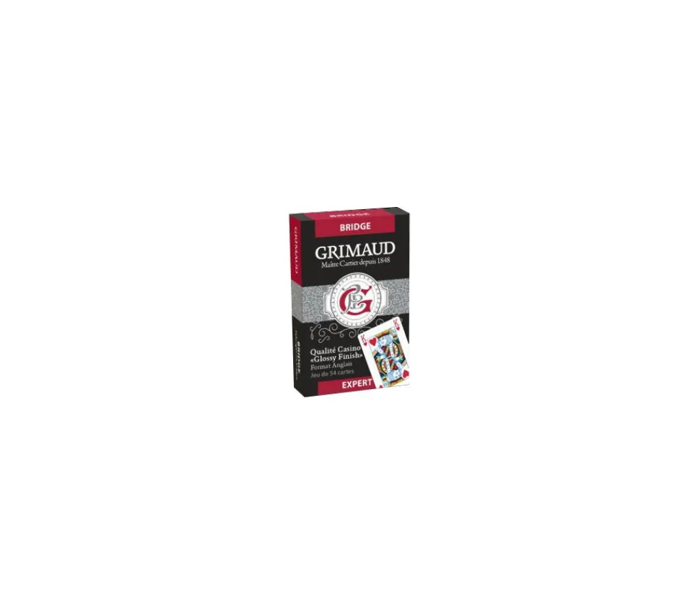 Tout Pour le Jeu Jeu 54 cartes Bridge Grimaud EXPERT rouge
