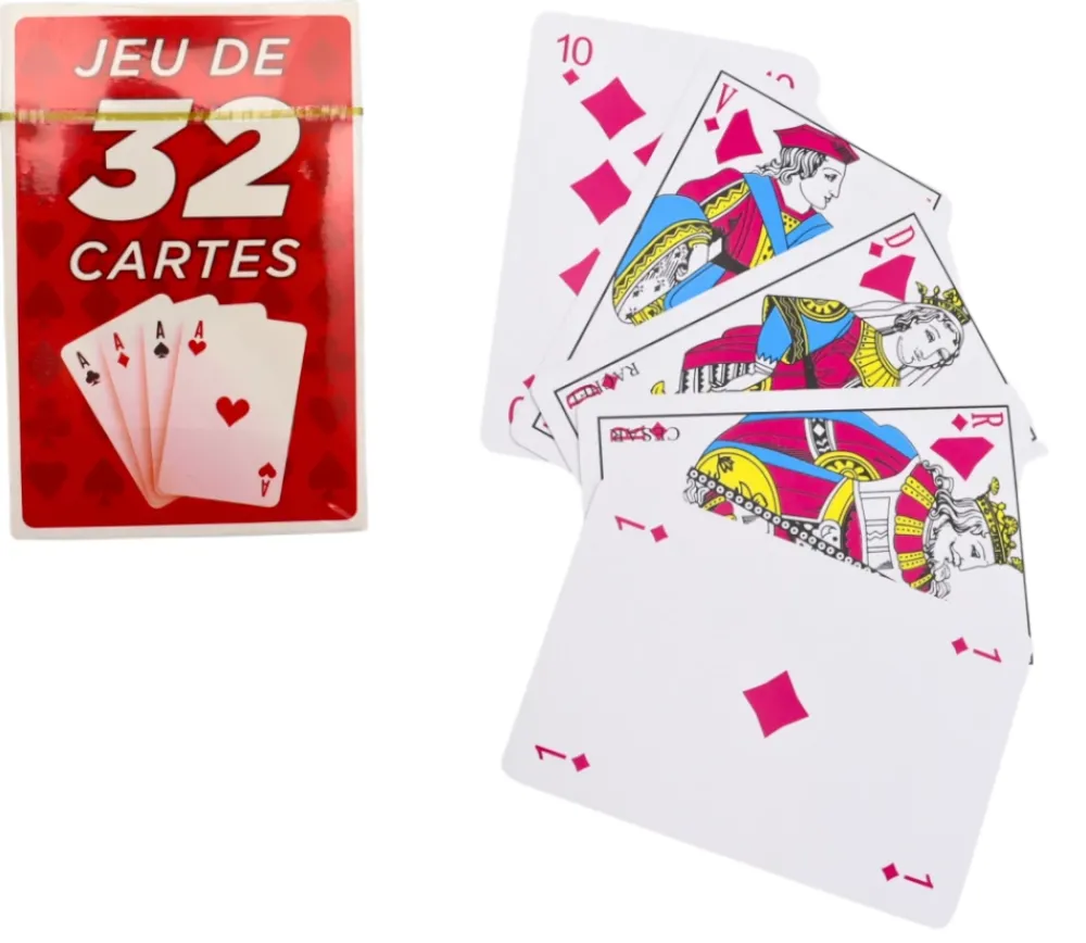 Tout Pour le Jeu Jeu 32 cartes pas cher gamme françaises