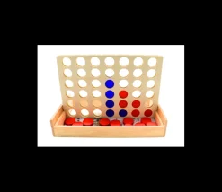 Tout Pour le Jeu Jeu 4 en ligne en bois 17 x 23 x 14 cm