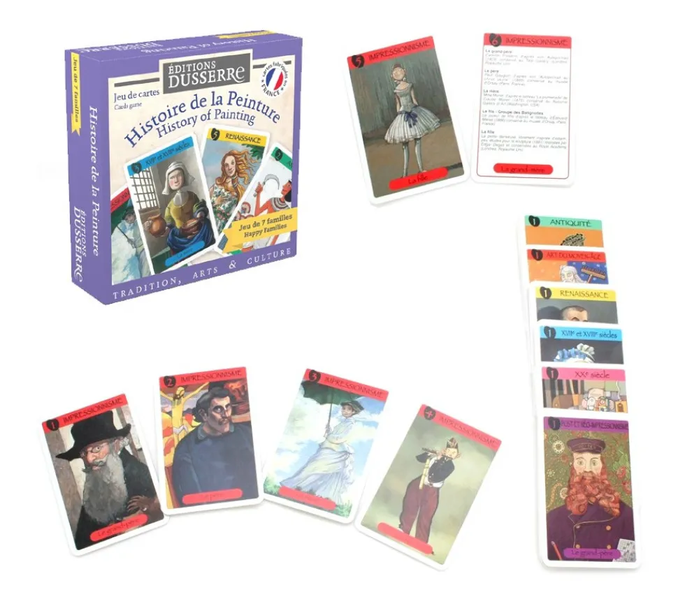 Tout Pour le Jeu Jeu 7 familles Histoire de la Peinture