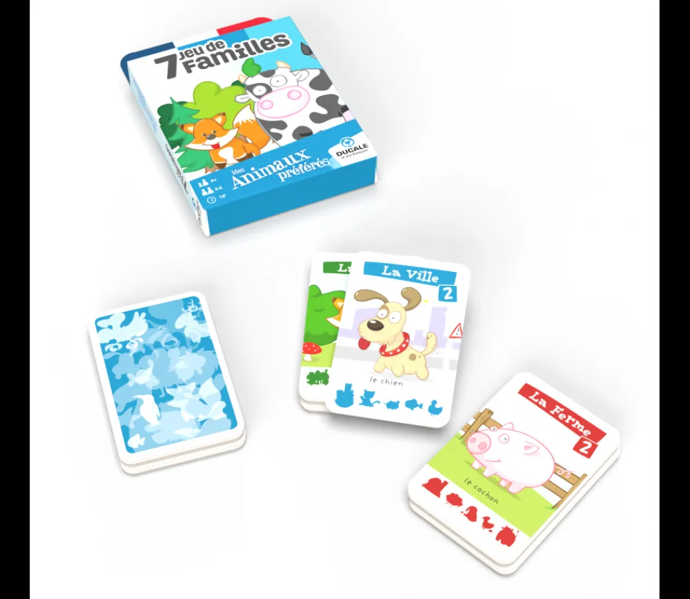 Enfant Tout Pour le Jeu Jeu 7 familles Mes animaux préférés - DUCALE