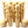 Enfant Tout Pour le Jeu Jeu 9 Quilles bois verni de 24 cm + 2 boules en bois
