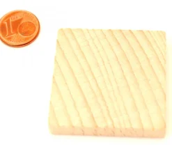 Tout Pour le Jeu Jeu 24 tuiles mémo en bois vierge à personnaliser 40x40x7 mm