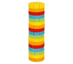 Tout Pour le Jeu Jeu bois Tour ronde chancelante multicolore - 17 cm