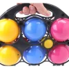 Tout Pour le Jeu Jeu boules en bois pétanque (6 boules + 2 cochonnets) France