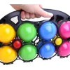 Tout Pour le Jeu Jeu boules en bois pétanque (8 boules + 2 cochonnets) France