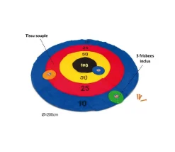 Enfant Tout Pour le Jeu Jeu cible géante 2 mètres avec 3 frisbees