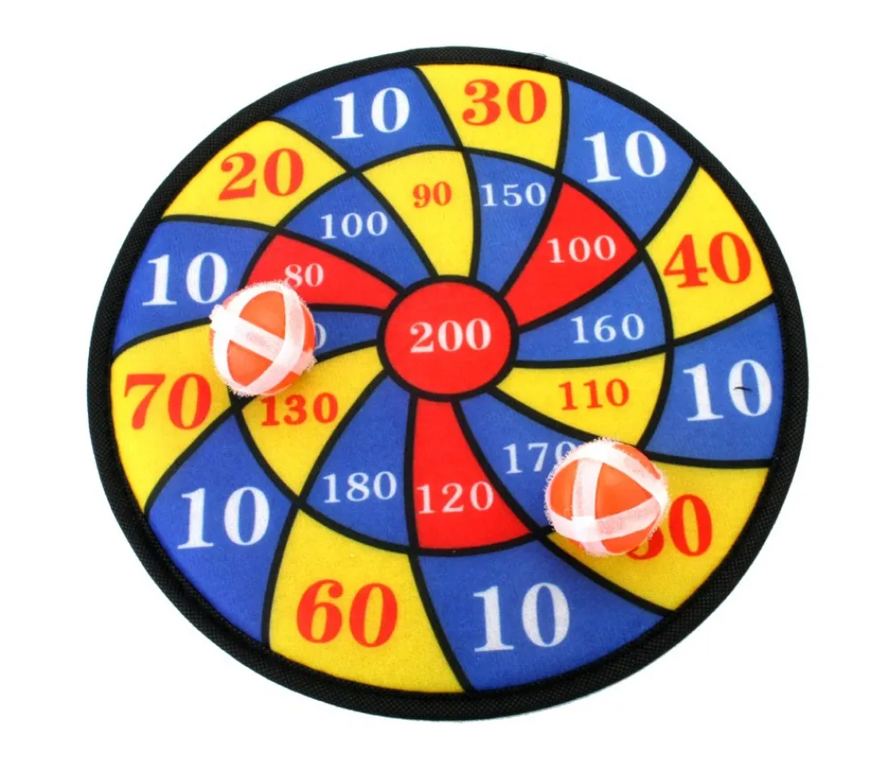 Enfant Tout Pour le Jeu Jeu Cible PM 27 cm velcro avec 2 boules + 2 flèches scratch
