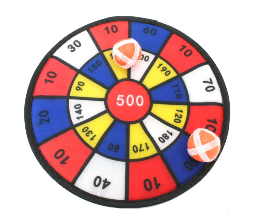 Enfant Tout Pour le Jeu Jeu Cible PM 27 cm velcro avec 2 boules + 2 flèches scratch