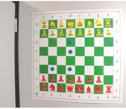 Tout Pour le Jeu Jeu d'échec mural repositionnable complet pour démonstration