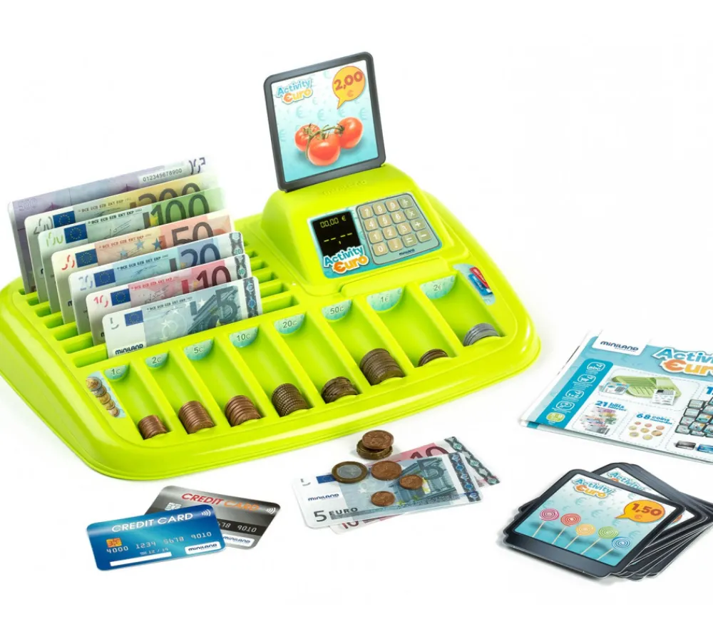 Tout Pour le Jeu Jeu de caisse euros pièces et billets factices - marchande