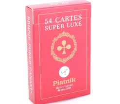 Tout Pour le Jeu Jeu de cartes 54 cartes Piatnik rouge super luxe