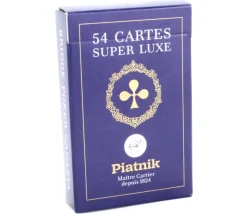 Tout Pour le Jeu Jeu de cartes 54 cartes Piatnik bleu super luxe