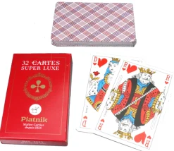 Tout Pour le Jeu Jeu de cartes Belote 32 cartes Piatnik dos écossais