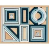 Enfant Tout Pour le Jeu Jeu de construction en bois 38 pièces azur