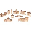 Enfant Tout Pour le Jeu Jeu de construction Ville nature - 70 blocs en bois naturel