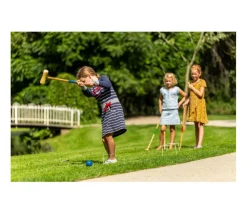 Tout Pour le Jeu Jeu de croquet adulte/enfant 77 cm en bois 4 joueurs