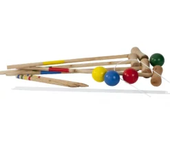 Tout Pour le Jeu Jeu de croquet adulte/enfant 77 cm en bois 4 joueurs