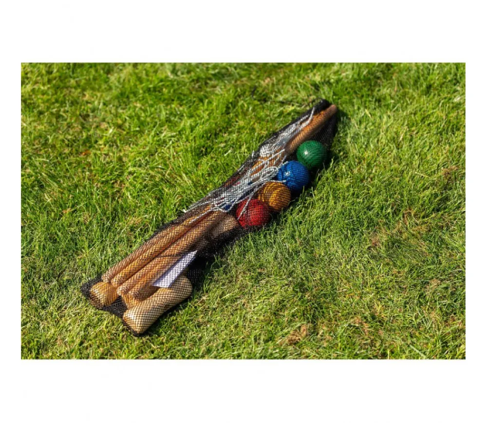 Tout Pour le Jeu Jeu de croquet adulte/enfant 77 cm en bois 4 joueurs
