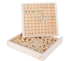 Tout Pour le Jeu Jeu de cubes lettres en bois 145 pièces - jeu de mots