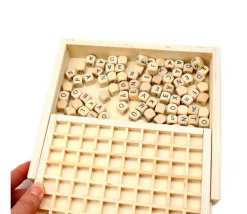 Tout Pour le Jeu Jeu de cubes lettres en bois 145 pièces - jeu de mots