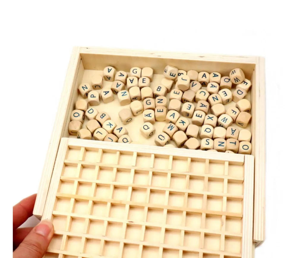 Tout Pour le Jeu Jeu de cubes lettres en bois 145 pièces - jeu de mots