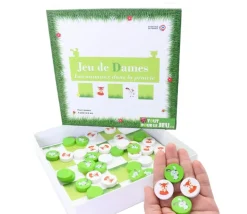 Tout Pour le Jeu Jeu de Dames : les animaux dans la prairie - Jeu Français