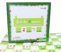 Tout Pour le Jeu Jeu de Dames : les animaux dans la prairie - Jeu Français