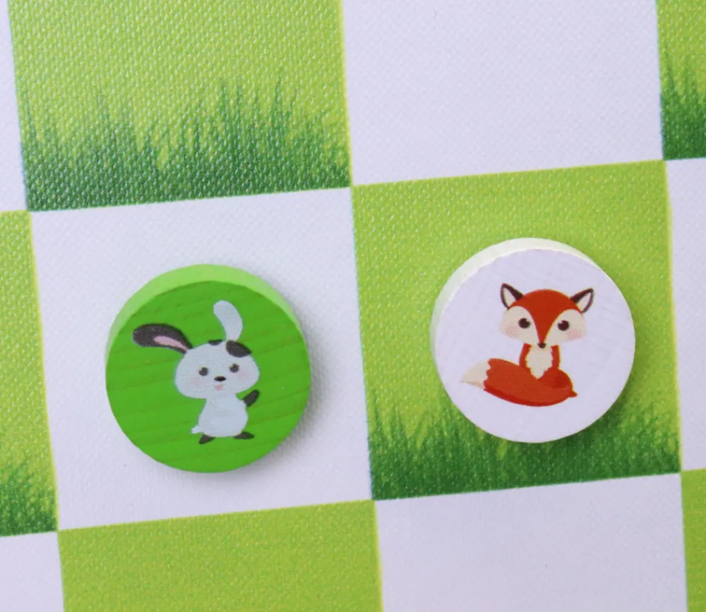 Tout Pour le Jeu Jeu de Dames : les animaux dans la prairie - Jeu Français