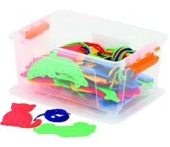 Tout Pour le Jeu Jeu de laçage animaux et véhicules : 32 formes + 16 lacets