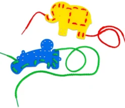 Tout Pour le Jeu Jeu de laçage animaux et véhicules : 32 formes + 16 lacets