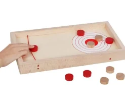 Tout Pour le Jeu Jeu de palets bois double : Puck hockey et palets-cible 40 x 21.5 cm
