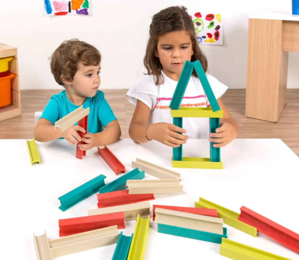 Enfant Tout Pour le Jeu Jeu de poutres emboitables en bois écologique - construction