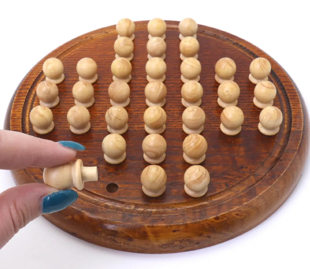 Tout Pour le Jeu Jeu de solitaire en bois 23.5 cm - fabrication française