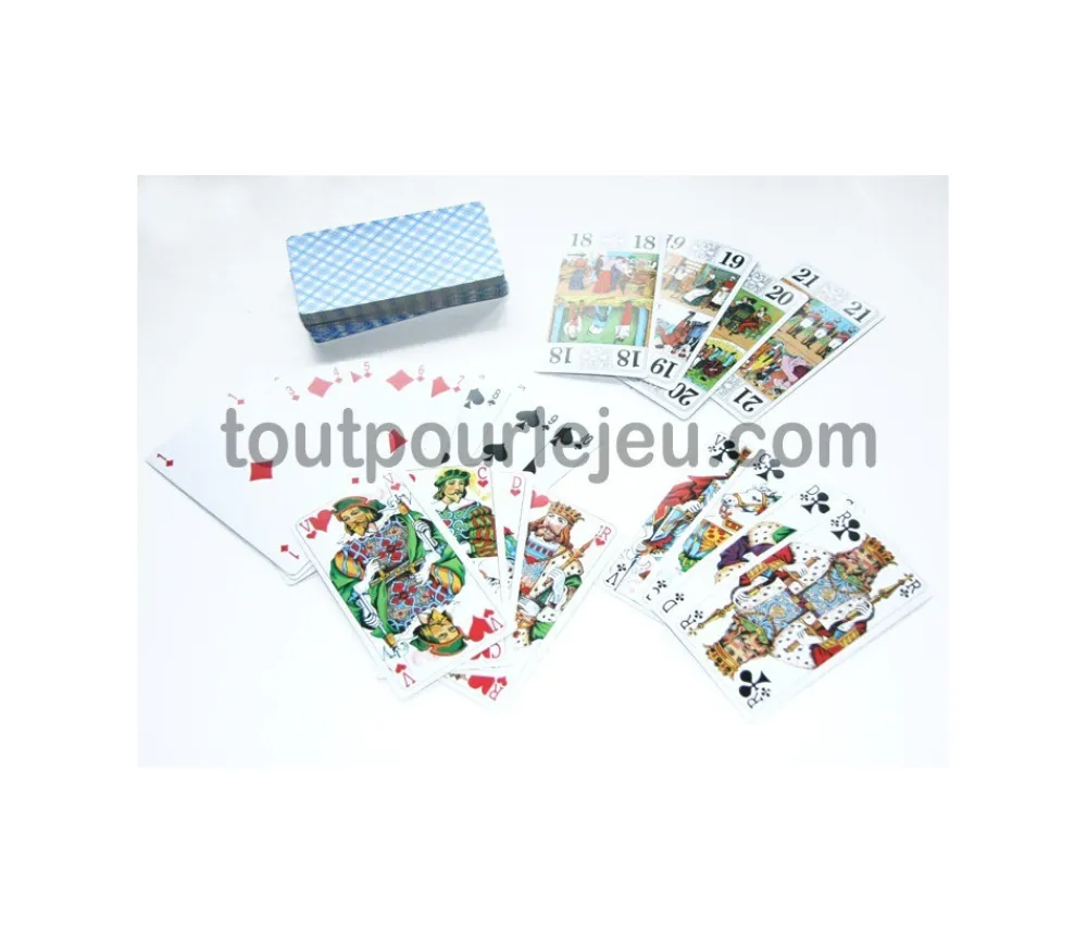 Tout Pour le Jeu Jeu de tarot standard 78 cartes à jouer plastifiées