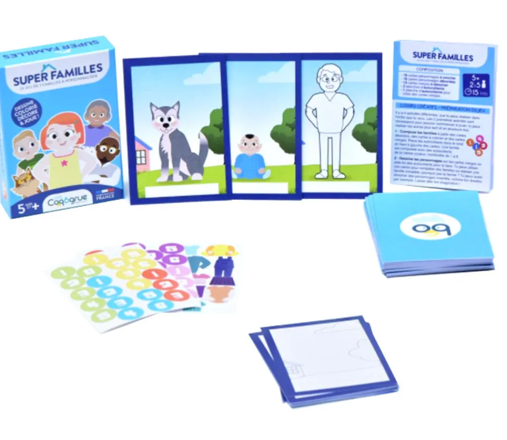 Enfant Tout Pour le Jeu Jeu des 7 familles à personnaliser SUPER FAMILLES