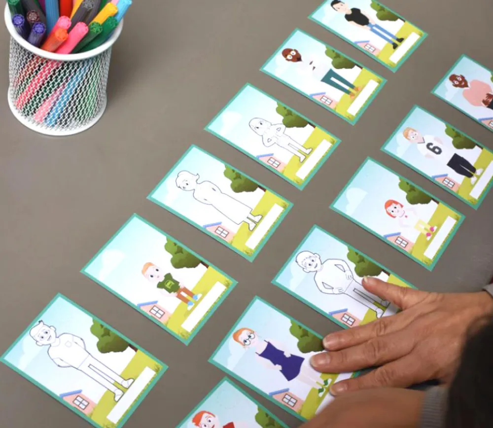 Enfant Tout Pour le Jeu Jeu des 7 familles à personnaliser SUPER FAMILLES