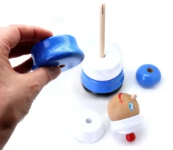 Tout Pour le Jeu Jeu empilable bleu-blanc Marin 25 cm