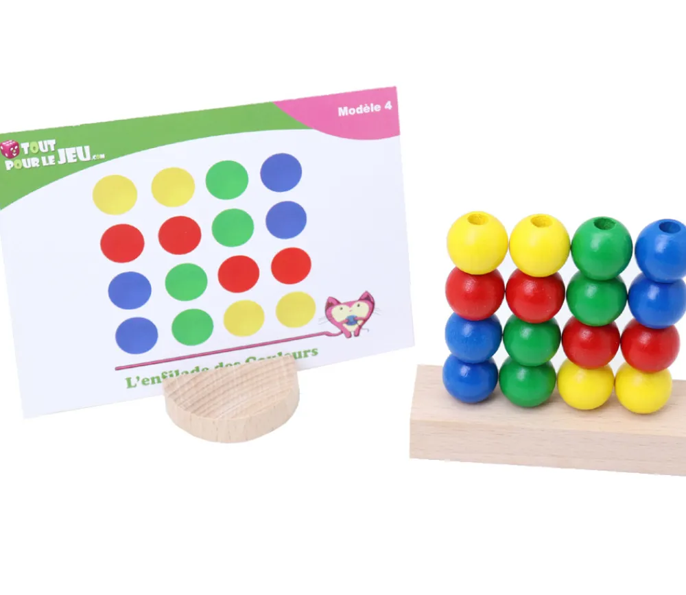 Tout Pour le Jeu Jeu enfilade des couleurs en bois