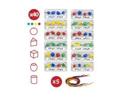 Tout Pour le Jeu Jeu laçage Perles formes géométriques 25 mm