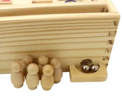 Tout Pour le Jeu Jeu Labyrinthe à billes avec obstacles en bois 35 x 31 cm