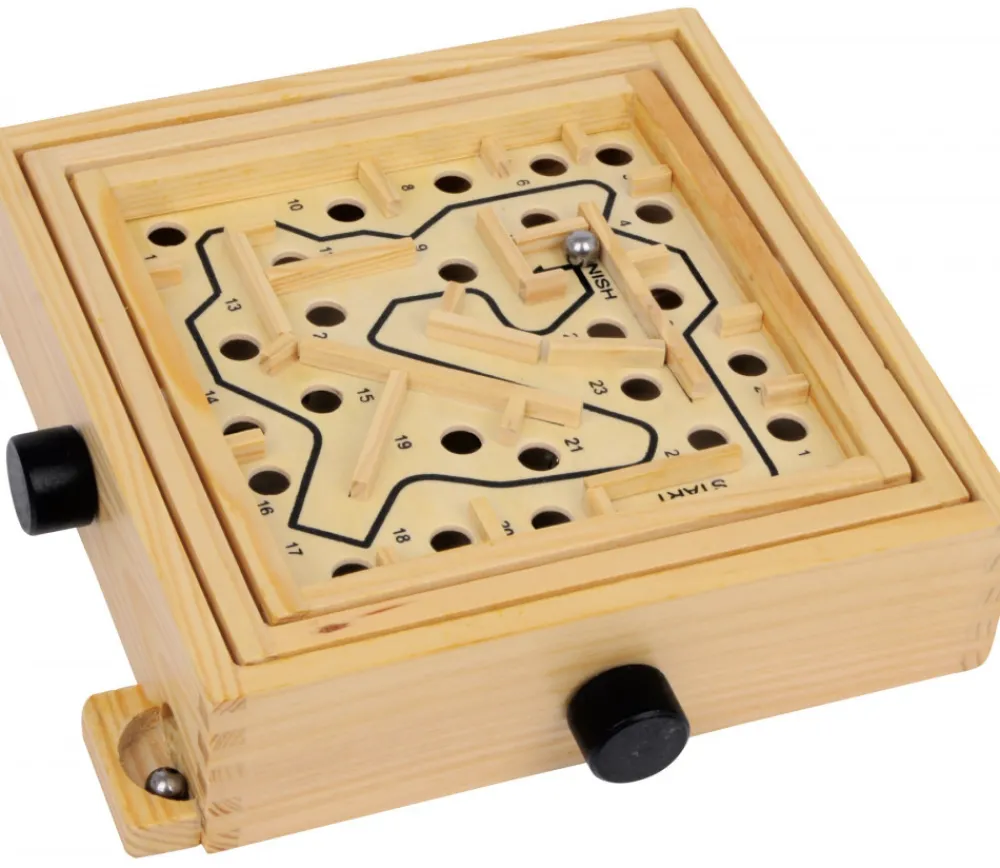 Tout Pour le Jeu Jeu Labyrinthe en bois 19.6 x 19.7 cm à billes